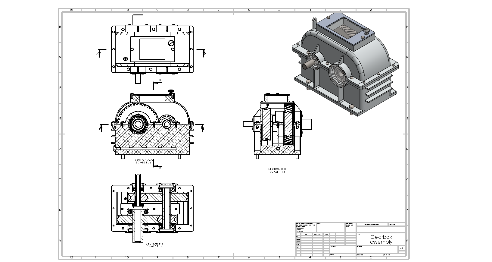 两级回复变速箱